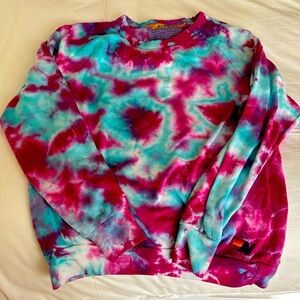 Aviator Nation Tie Dye Crew Sweater, size S